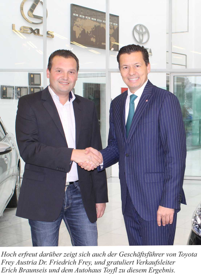 "Gratulation von Dr. Frey"